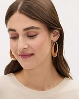 Large Flat Hoops