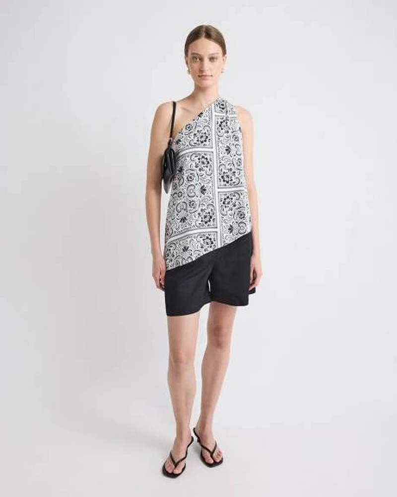 Blouse à Une Épaule