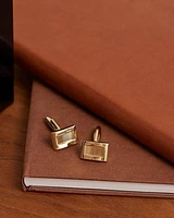 Rectangular Golden Cuff Links