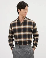 Regular-Fit Plaid Flannel Shirt