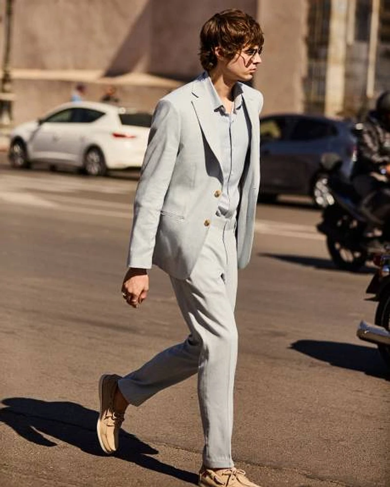 Slim-Fit Linen Suit Pant