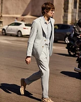 Slim-Fit Linen Suit Pant