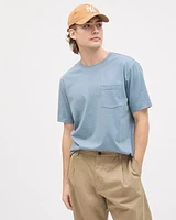 Short-Sleeve Crew-Neck Tee with Pocket