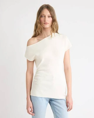 Pull Long Drapé Asymétrique