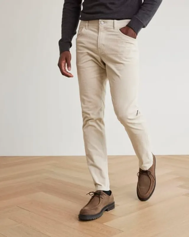 Slim-Fit Taupe Suit Pant