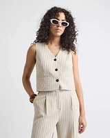 Short Striped Vest