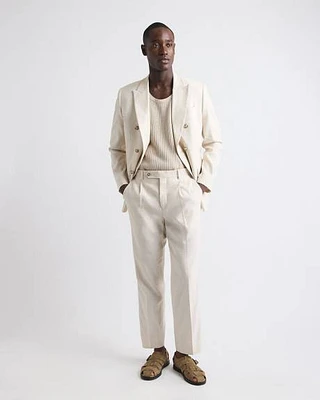 Relaxed-Fit Linen Suit Pant