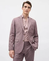 Tailored-Fit Plum Suit Blazer