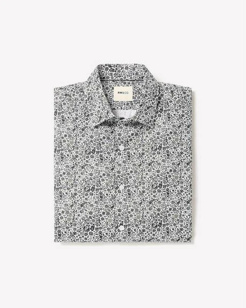Chemise Habillée à Coupe Étroite Motif Floral