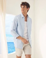 Tailored-Fit Linen Dress Shirt