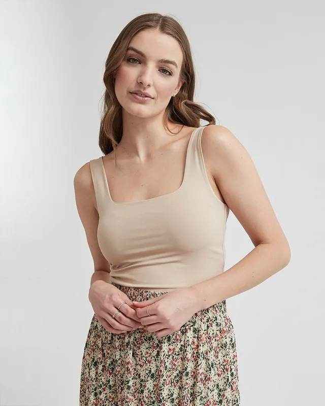 RW&CO Square-Neck Bodycon Cami - Thyme Maternity