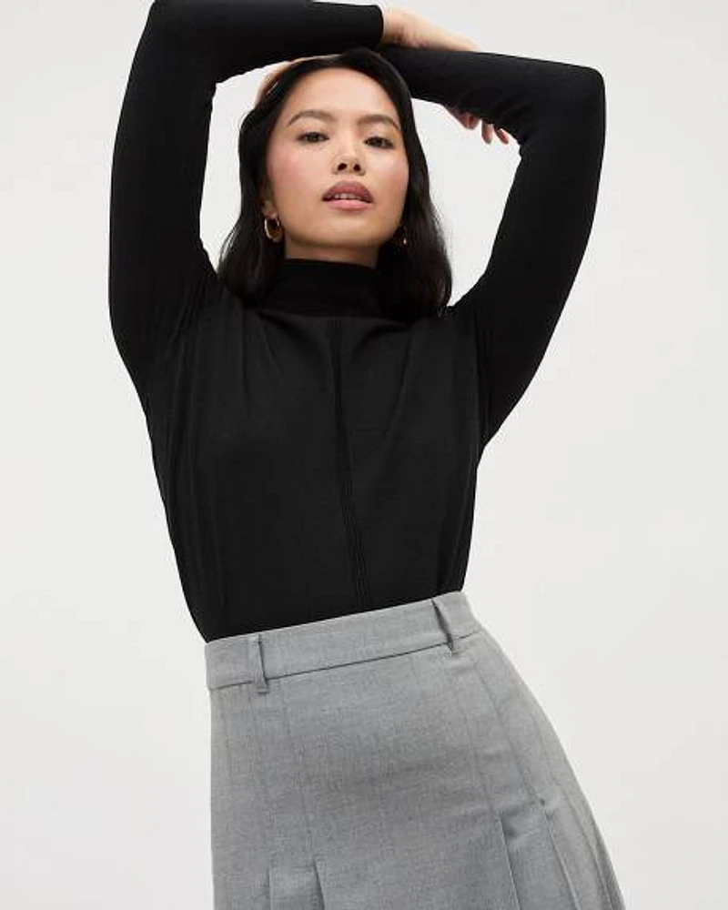 Wool-Blend Turtleneck Sweater