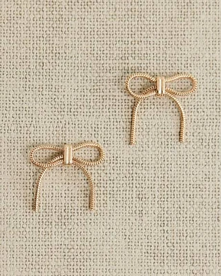 Golden Bow Earrings