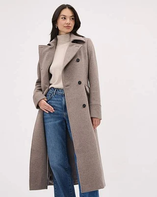 Double-Breasted Wool Coat