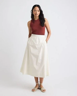 Jupe Midi à Coupe Taille Haute
