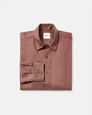 Regular-Fit Sateen Dress Shirt