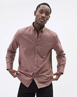 Solid Long-Sleeve Cotton Oxford Shirt