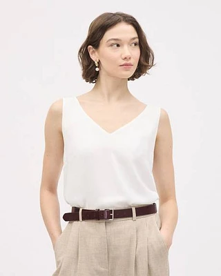 Blouse Sans Manches à Col V