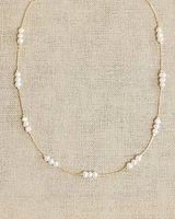 Short Necklace with Pearls