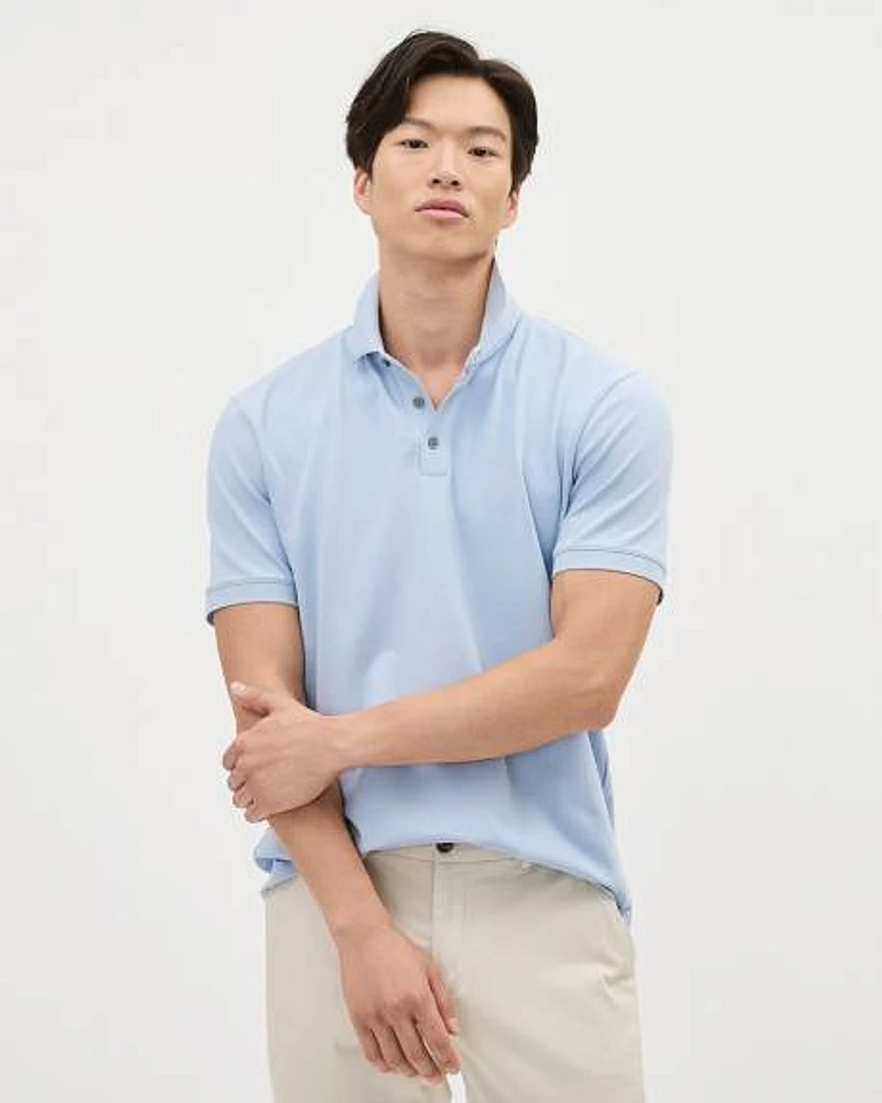 Solid Short-Sleeve Polo