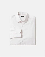 Slim-Fit Dress Shirt with Faded Pattern