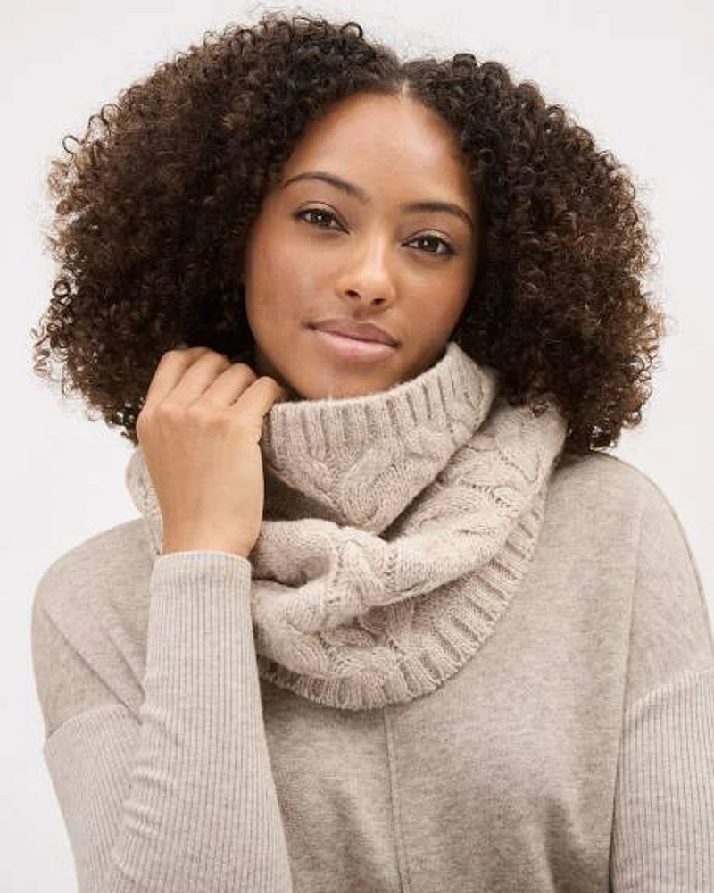 Cable-Knit Neck Warmer