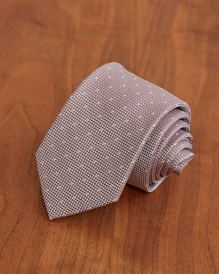 Rose Textured Regular Tie with Dots