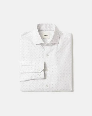 Slim-Fit Dotted Dress Shirt