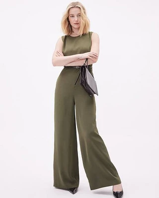 Sleeveless Wide-Leg Jumpsuit