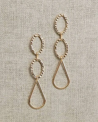 Delicate Metal Pendant Earrings