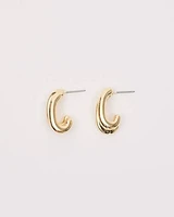 Small Double Hoops