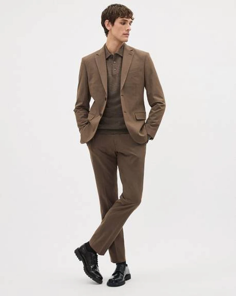 Slim-Fit Bronze Suit Blazer