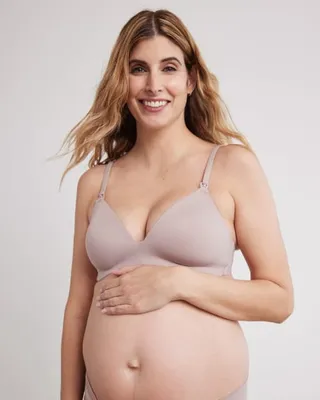 Maternity Linen-Cotton Pull-On Shorts