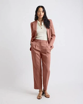 Russet Tapered-Leg High-Rise Pant