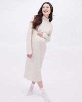 Relaxed-Fit Mock-Neck Scuba Dress