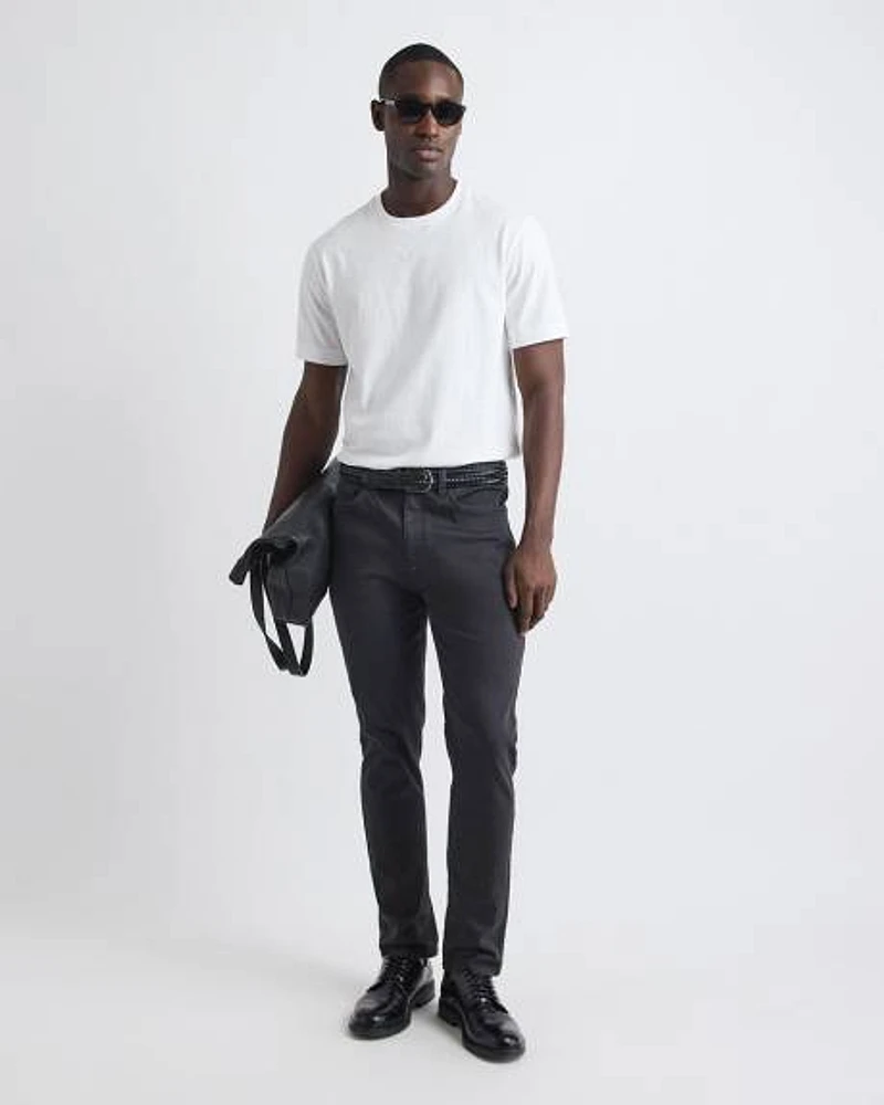 Pantalon en Denim à Coupe Étroite
