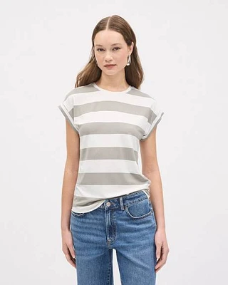 Classic-Fit Extended-Sleeve Crew-Neck Tee