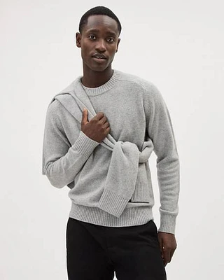 Cashmere-Wool Crew-Neck Sweater