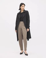 Pantalon Jogger Fluide à Taille Mi-Haute et Jambe Fuselée
