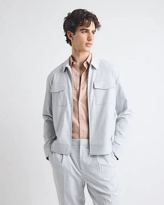 Jacket with Flap Pockets at Chest