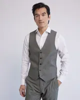 RW&CO. - Essential Grey Suit Vest Iron gate