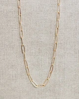 Short Paperclip Chain Necklace