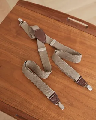 RW&CO. - Beige Suspenders - Tan - - 1SIZE