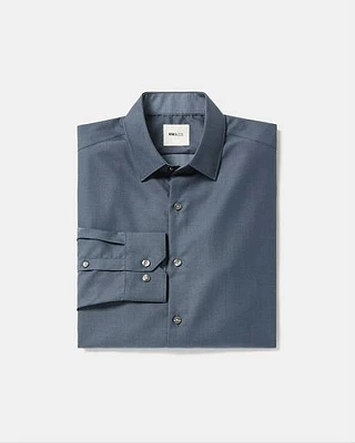 Slim-Fit Denim-Like Dress Shirt