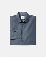 Slim-Fit Denim-Like Dress Shirt