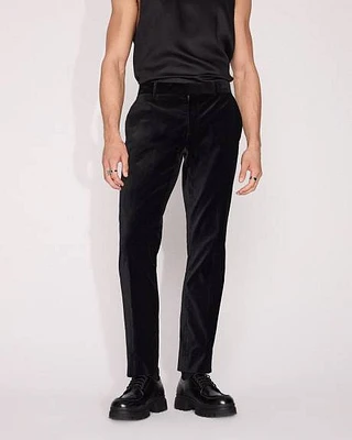 Slim-Fit Velvet Suit Pant