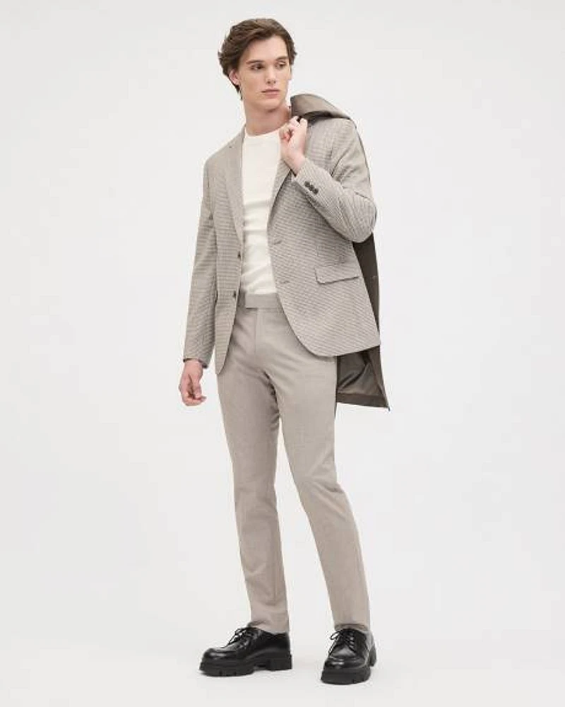 Slim-Fit Taupe Suit Pant