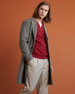 RW&CO. - Gender-Neutral Classic Wool Coat Light Beige