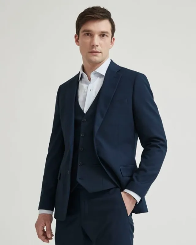 RW&CO. - Essential Navy Suit Vest Blue