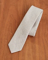 Striped Beige Regular Tie